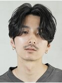 仙台ニュアンスパーマセンターパートフェザーパーマ毛流れパーマ