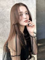 エインアンリー 明治神宮前(AIN.ANLY.)&nbsp;レイヤーカットラベンダーグレーアッシュグレージュ美髪