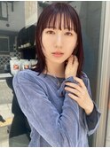 30代40代ダブルカラーミルクティデザインカラー透け感