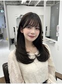 レイヤーカット/韓国ヘア/髪質改善/顔周り/ラベンダーグレージュ