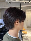 メディアムセンターパートウルフワンカラーショコラブラウン