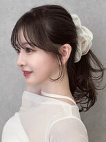 ロンド フィーユ(Lond fille)&nbsp;◇オリーブグレー韓国風巻きレイヤーカットマロンベージュ銀座