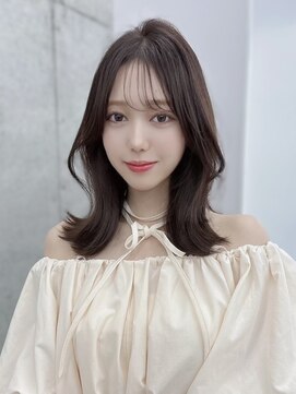 フォンズ(FONS) 透明感ショコラカラー/韓国くびれミディアム/顔周りカット/学割