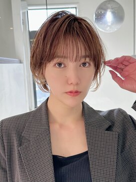 黒髪カタログ/ショート/オリーブグレー/小顔に見せるヘア/大宮