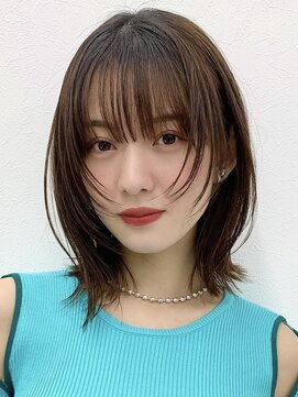 アイトーキョーエス 渋谷(AI TOKYO S) レイヤーボブ/オリーブベージュ/結べるボブ