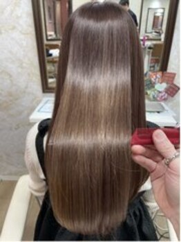 アールイー(Re)の写真/ピンとしない、硬くならない。まるで地毛のような柔らかさ。大人の髪質改善ストレート。」