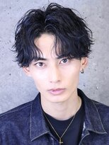 フレイバ 吉祥寺(FLAVA)&nbsp;シャドウパーマ センターパート メンズパーマ 波巻きスパイラル