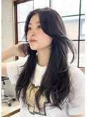 【中澤彩乃】レイヤーカットロング韓国地毛風顔周りカット吉祥寺