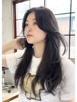 コフィー バイ メルト 吉祥寺(cofy by melt) 【中澤彩乃】レイヤーカットロング韓国地毛風顔周りカット吉祥寺