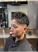 ラウンドマッシュソフトモヒカンマッシュメンズテーパーフェード