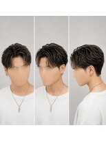 マークバーバーカンパニー 藤沢(MARK BARBER COMPANY.) センターパート×ハイライト(メッシュ