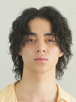 フィフス 大分(fifth)&nbsp;大分ツイストスパイラルパーマメンズカットウルフセンターパート