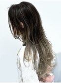 グレージュ×グラデーションカラー♪