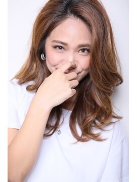 オレンジ 十三店(ORANGE) #外国人風カラー　#西海岸風　#レイヤーカット