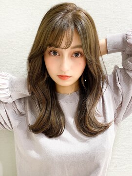アフロート エル 錦糸町(AFLOAT L) 韓国/カーキグレージュ/大人かわいい/モテ髪/前髪