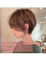 髪質改善と縮毛矯正の専門店 サンティエ(scintiller)&nbsp;大人可愛い　小顔ナチュラルショートボブ30代40代50代