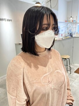 マッシュ 天王寺あべの(MASHU) 顔まわりデザインボブ