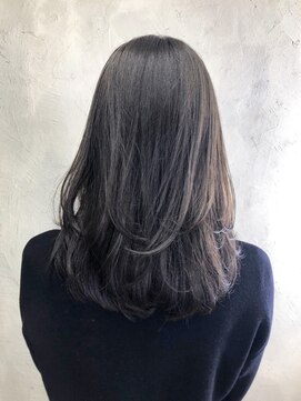 アイティーバイアルバム 下北沢店(IT by ALBUM) ダークグレー_ローライトスリークボブ厚めバング_ba282031