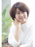 ブラウンベージュ/くびれショート/20代/30代/40代/50代