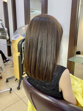 ヘアアーク(HAIR arc) 艶髪ストレート#アッシュベージュ#京成津田沼#奏の杜#京成大久保