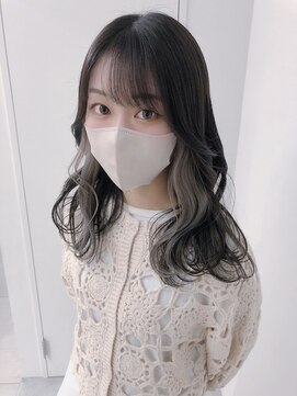 サイ アオヤマ(sai AOYAMA) インナーカラー☆イヤリングカラー☆ホワイトグレージュカラー