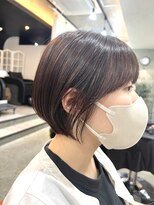 エトネ ヘアーサロン 仙台駅前(eTONe hair salon) 20代 30代　丸みショートボブ
