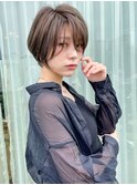 《30.40.50代》前下がりショートボブ×透明感カラー【湯本】