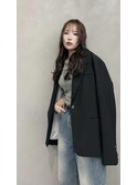【23°伊藤星羅】韓国ヘア　ウェーブ巻きカジュアルモード