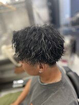 リプレイ 草津店(RIPLAY)&nbsp;ウルフ/アッシュブラック/カルマパーマ/ベリーショート/草津