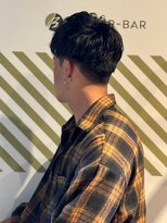 バーバーバー アカバネ(BARBER-BAR AKABANE)&nbsp;清潔感ある王道黒髪ショート ポイントパーマ ニュアンスパーマ#2