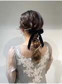 結婚式ヘアセット♪