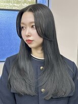 ミリ(mm)&nbsp;レイヤーカット/ウェットヘア/オリーブベージュ