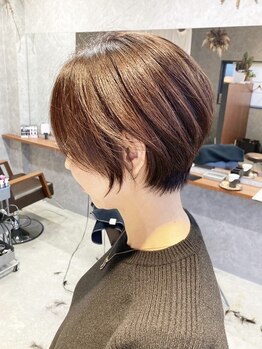 コンドウグラウンドオオイタヘアー(Kondo Ground Oita hair)の写真/【大在】360°どの角度から見ても美しいフォルムを。mm単位のカット技術が光るショートスタイル