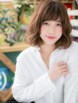 カバーヘア ブリス 志木南口駅前店(COVER HAIR bliss) インナーカラーくせ毛風小顔エアリーミディh3志木20代30代40代