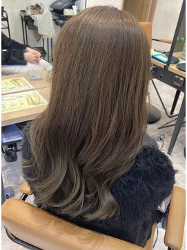 ラボヌールヘアーグレース 門前仲町店(La Bonheur hair grace) くすみベージュ/ハイトーン/オリーブグレージュ/ミルクティー