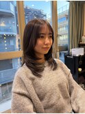 フェミニンロングウェーブミディアム似合わせカット