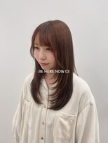 ビーヒアナウ N゜03 金沢駅西店(BE HERE NOW) 【韓国ヘア/レイヤーカット/ベージュカラー】