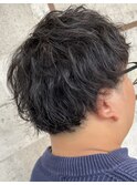 縦落ちツイストスパイラルパーマ/メンズカット<理容室>