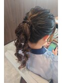 大人気20代30代◎ナチュラルベージュカラー玉ねぎヘアアレンジ