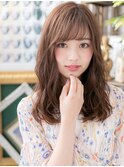 フレンチガーリー小顔抜け感バレイヤージュh4上尾20代30代40代