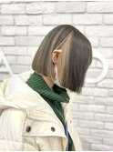 仙台髪質改善ダブルカラーインナーカラーホワイトベージュ
