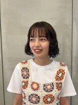 リアス ヘアデザイン(rias)&nbsp;ボブパーマ/ボブ/パーマ/プードルパーマ/２０代/黒髪/黒髪パーマ