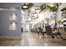 ヴィサージュバスク(VISAGE ba.s.k)の雰囲気(落ち着いた広々空間で皆さまをお迎えします)