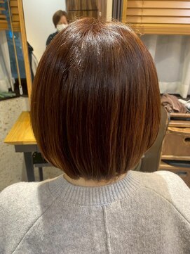 ヘアリゾート粋 トゥジュ 池袋東口店(tujuh) ショートボブ/艶髪/透明感ブラウン/レイヤーカット