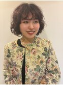 ボブ×パーマ