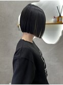 ぱつっとボブ