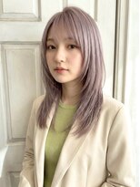アロマヘアルーム 横浜店(AROMA hair room)&nbsp;ミルクティーブロンドに退色/ブリーチ/ダブルカラー/前髪/横浜