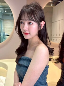 グロー 大宮(GLROW) レイヤーカット　ラベンダーグレージュ　顔周りカット