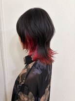 ペスカケイクリエイティブ(PESCA K-CREATIVE) ブラック×レッド インナーレイヤーウルフ