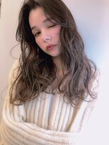 ヌイ 横浜(nui)&nbsp;ヘーゼルグレージュ_厚めバングローライトアッシュブラウン